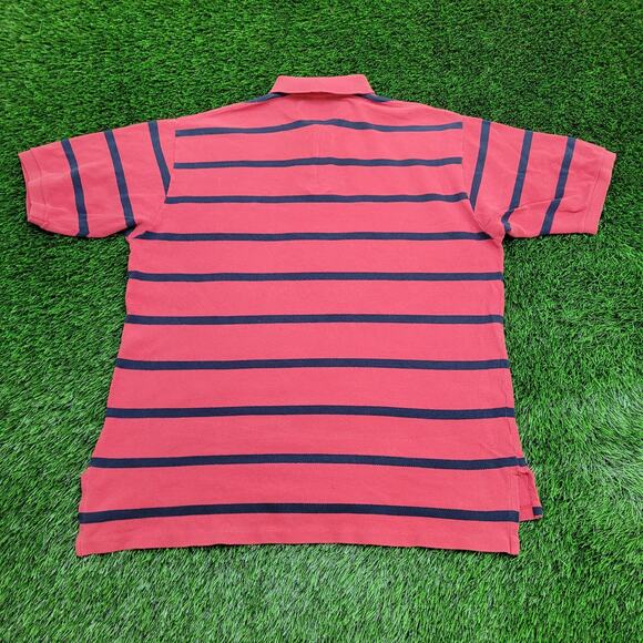 Ralph-Lauren Stripes Polo Shirt 2XL 25x32 Faded Red - Picture 2 of 15